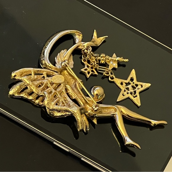 ✨ Rare Signed Kirk’s Folly Vintage Fairy Brooch - Picture 3 of 5